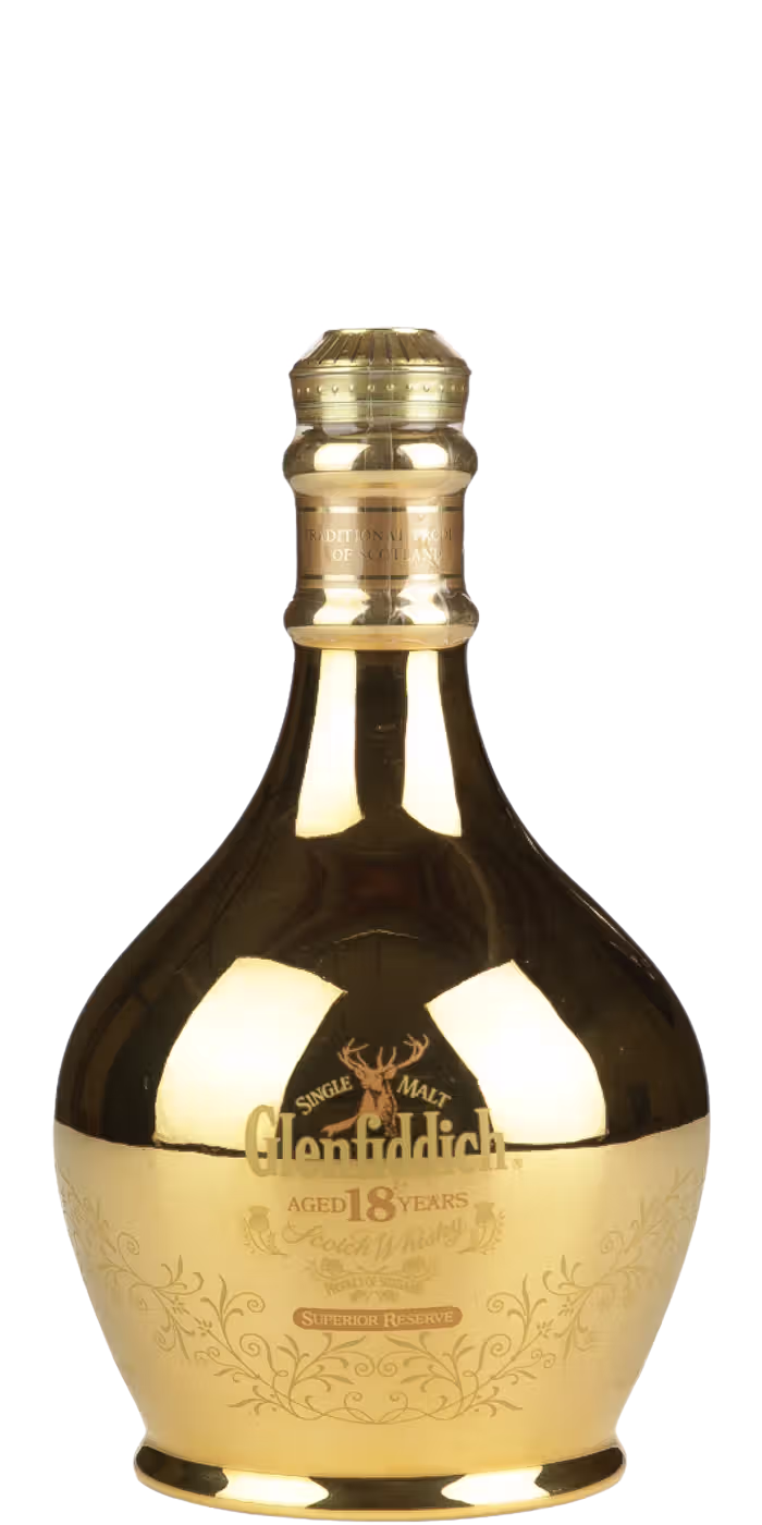 Glenfiddich 18 Gold decanter